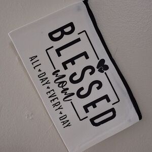 Make-Up/Purse Canvas Bag With Zipper